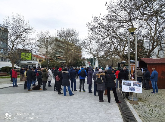 Συγκεντρώθηκαν κατά της «πανδημικής απάτης»