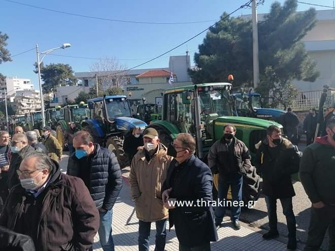 Μεγάλη συγκέντρωση αγροτών και κτηνοτρόφων στην Κομοτηνή (Φωτογραφίες)