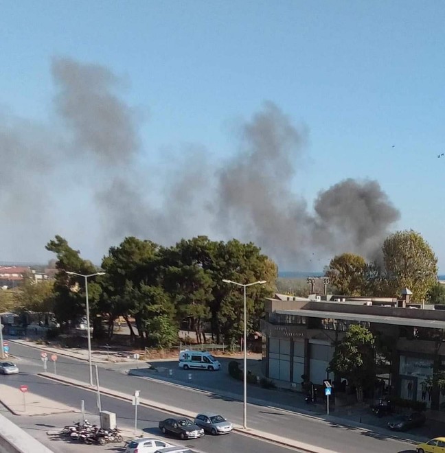 Φωτιά στην περιοχή του Γαλλικού σταθμού