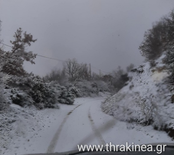 Τα χιόνια έφτασαν και στον Έβρο